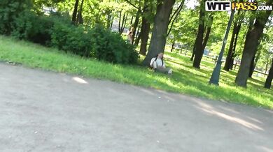 Babe with small tits got fucked in nature