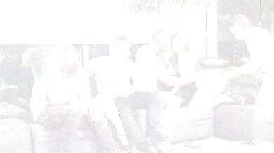 Amazing group sex orgy with collegues