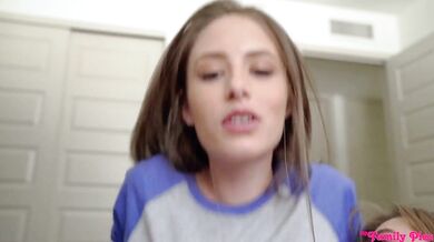 Two sexy teen chicks enjoyed threesome