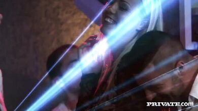 Horny Anny Aurora enjoys two dicks at once