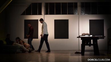 Foursome fucking with Clea Gaultier