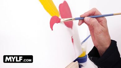 MYLF - Hot babe guaranteeing her nude model's hard-on