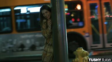 Rebel Lynn gets her brains fucked out through her rectum by a heavy-duty throbbing cock