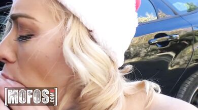 Watch as Haley Reed lures Chad into a relentless Christmas session with her expert moves