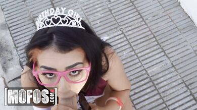 This blonde slut gets her vixen frame pulverized after her birthday plans failed