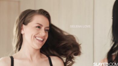 Face-soaking fun with Ameena Green squirting all over the beautiful Selena Love