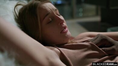 Danni takes a huge load deep inside her tight hole after hardcore pounding